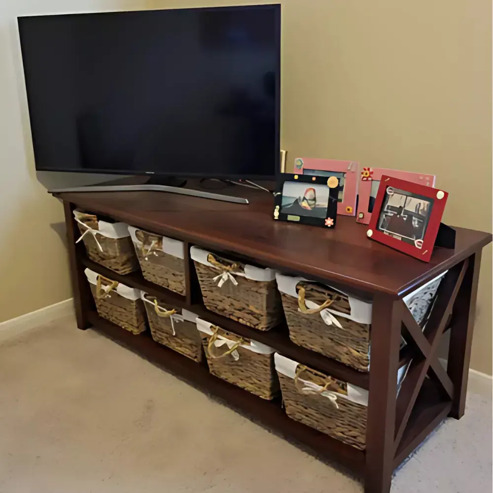 Farmhouse Wood Entertainment Center