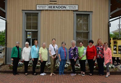 Some of the woman part of Herndon Woman's Club.