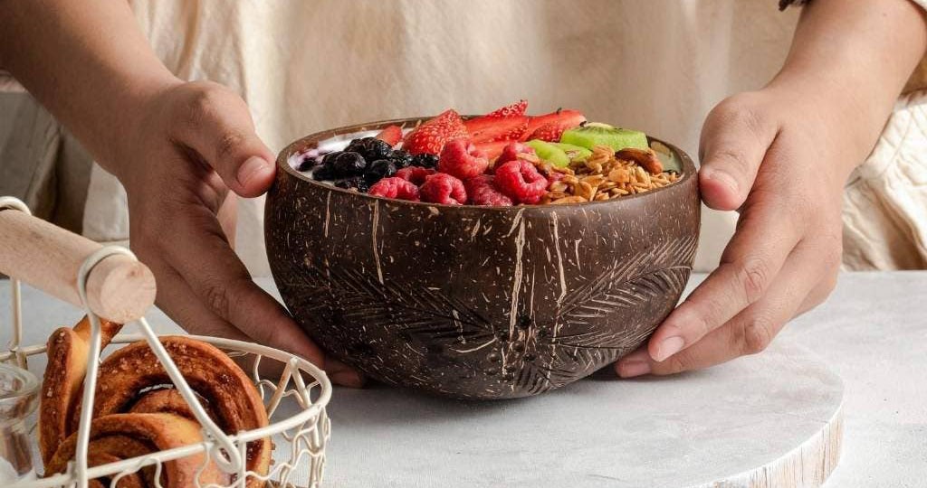 Bowl made from coconut