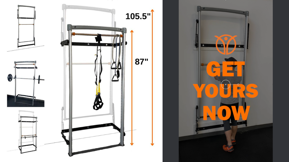 Ultimate FoldUp Wall Mounted Home Gym Pull Up Bar and Rack