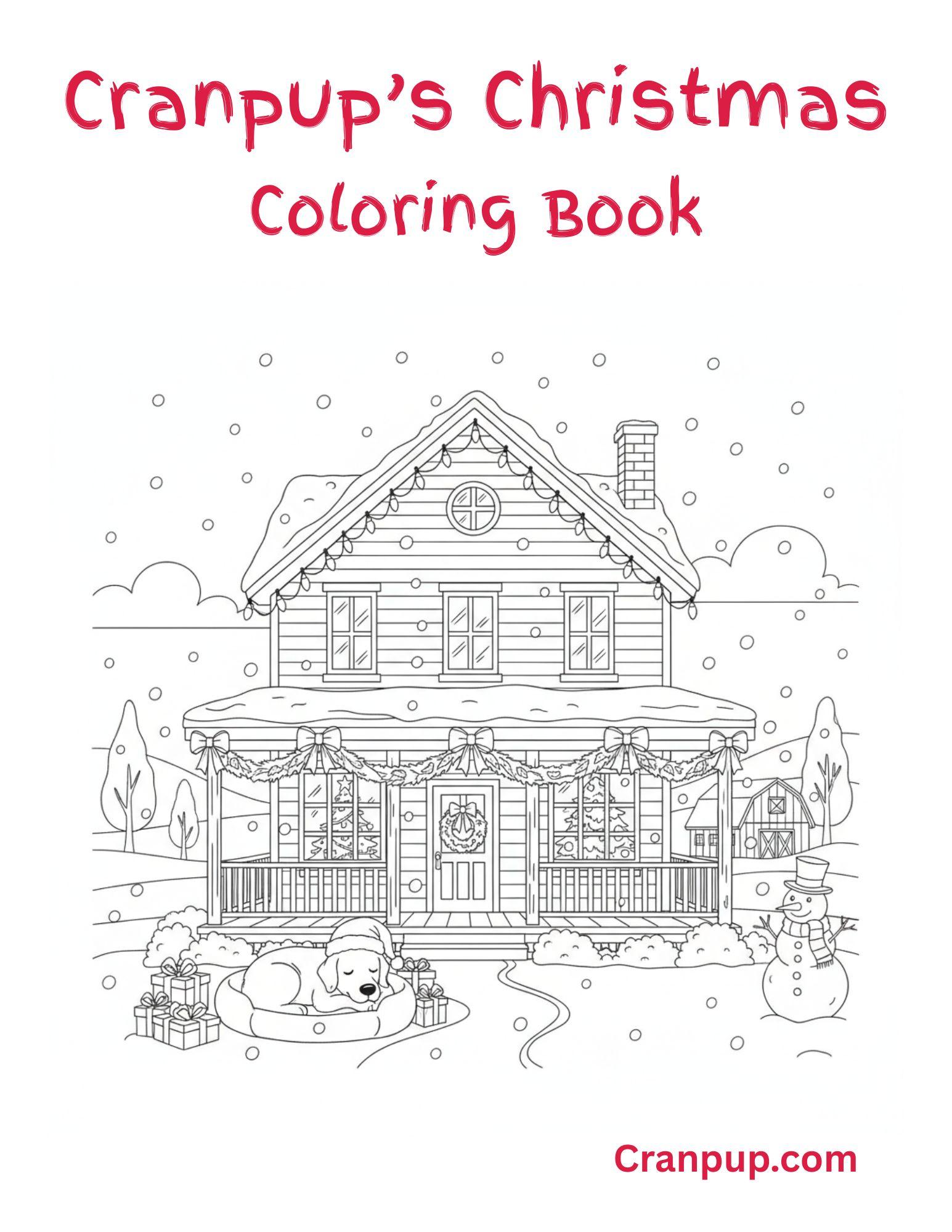 Cranpup's Christmas Coloring Book
