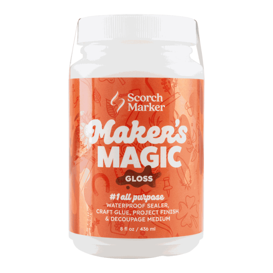 Maker's Magic 1 Craft Glue, Waterproof Sealer, Decoupage Medium and