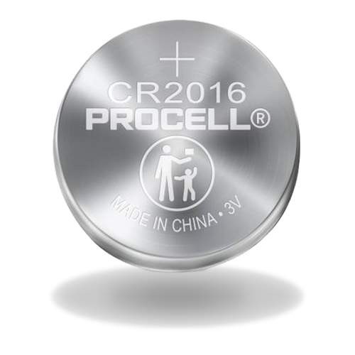 PROCELL CR2016 3V Lithium Coin Battery Bulk Strip of 5
