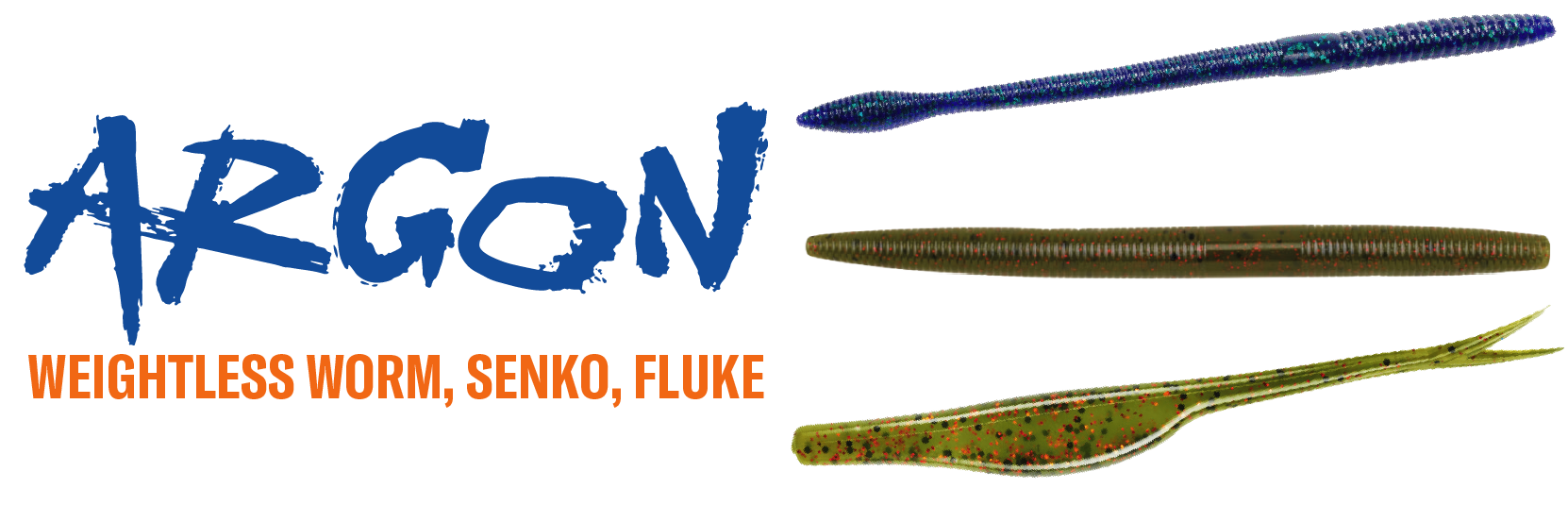 Argon Weightless Worm, Senko Rod, Fluke Rod, Kistler Rods