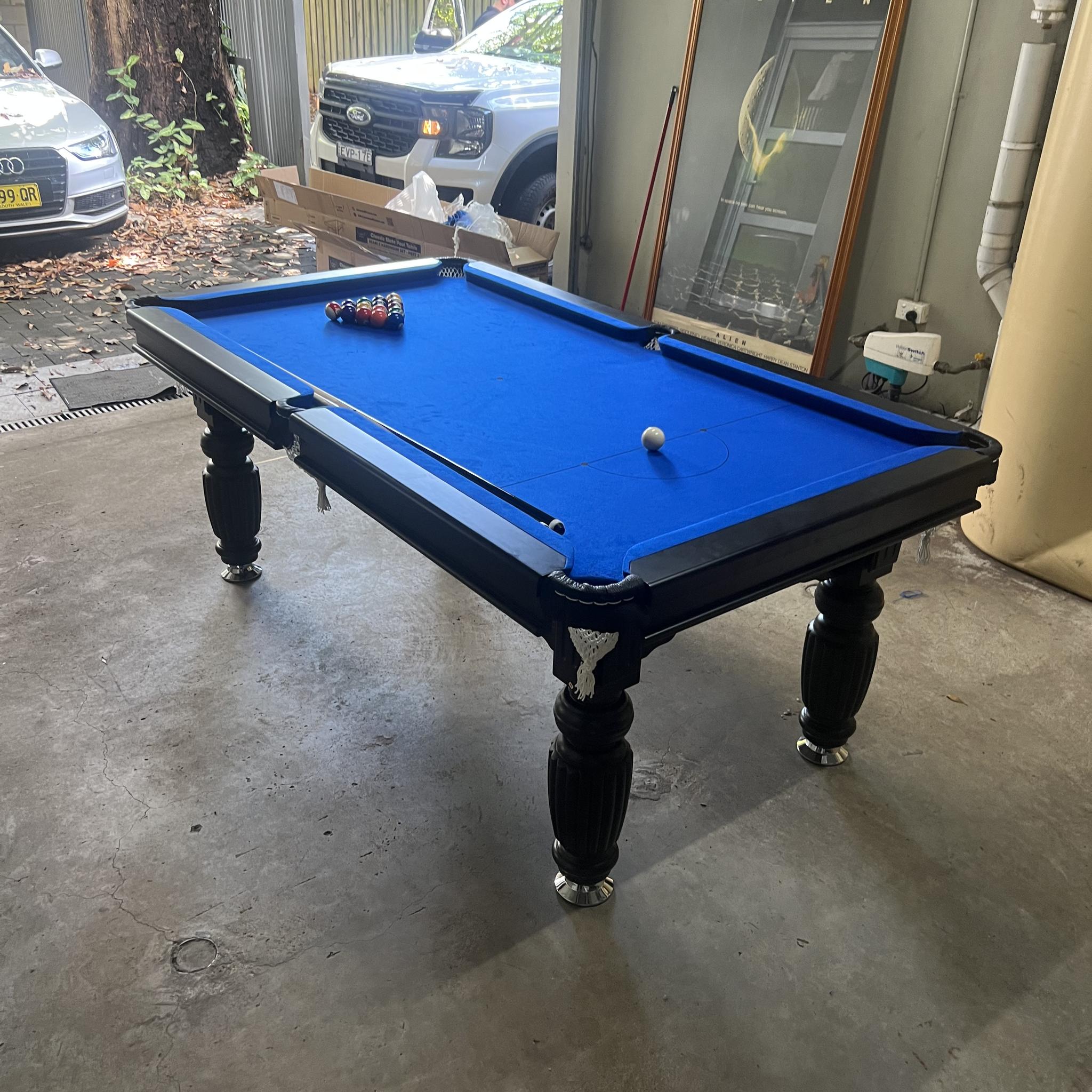 Buy a Classic 8ft Slate Pool Table | Walnut Frame & Green Felt – A Man ...