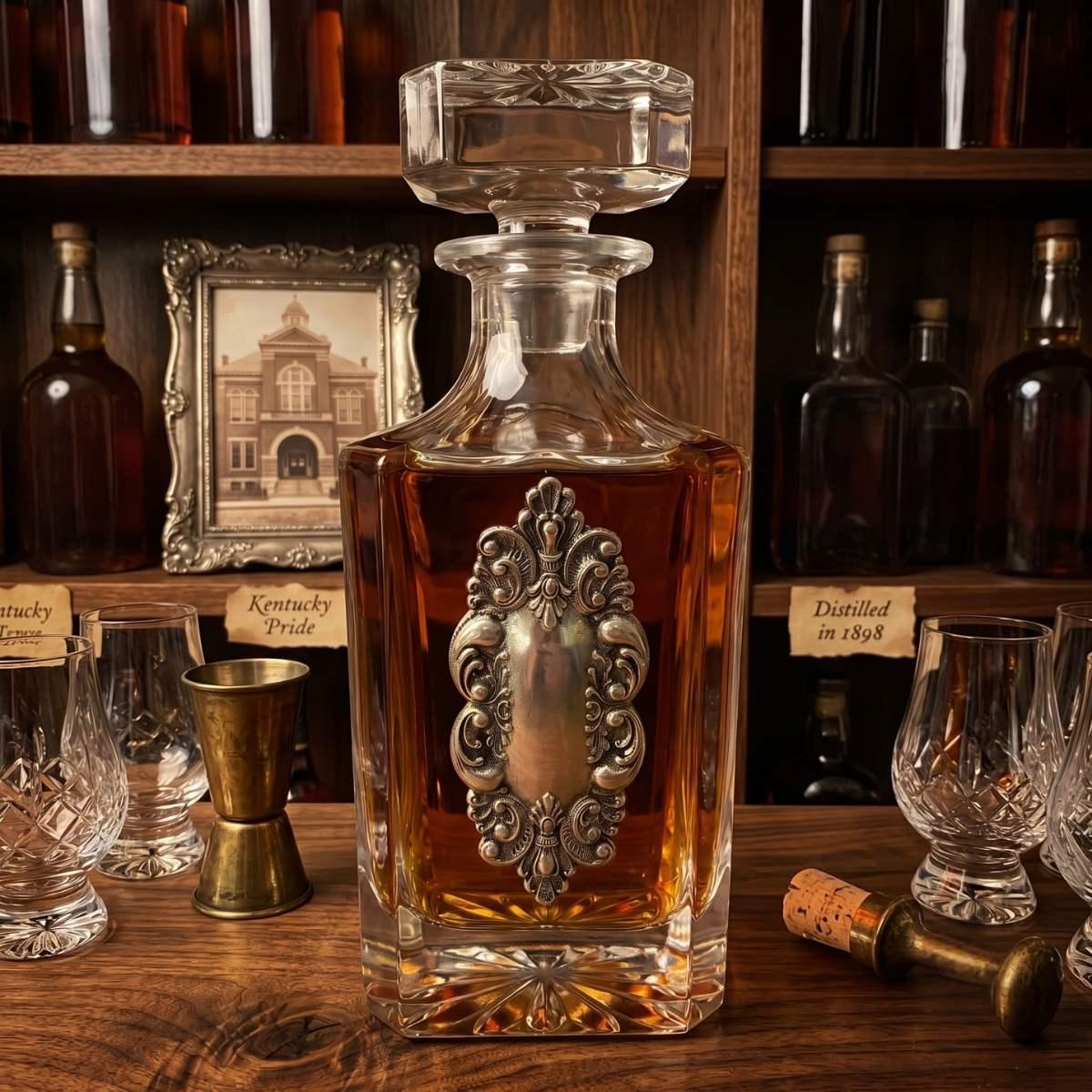 Decanter Silver Scottish Thistle
