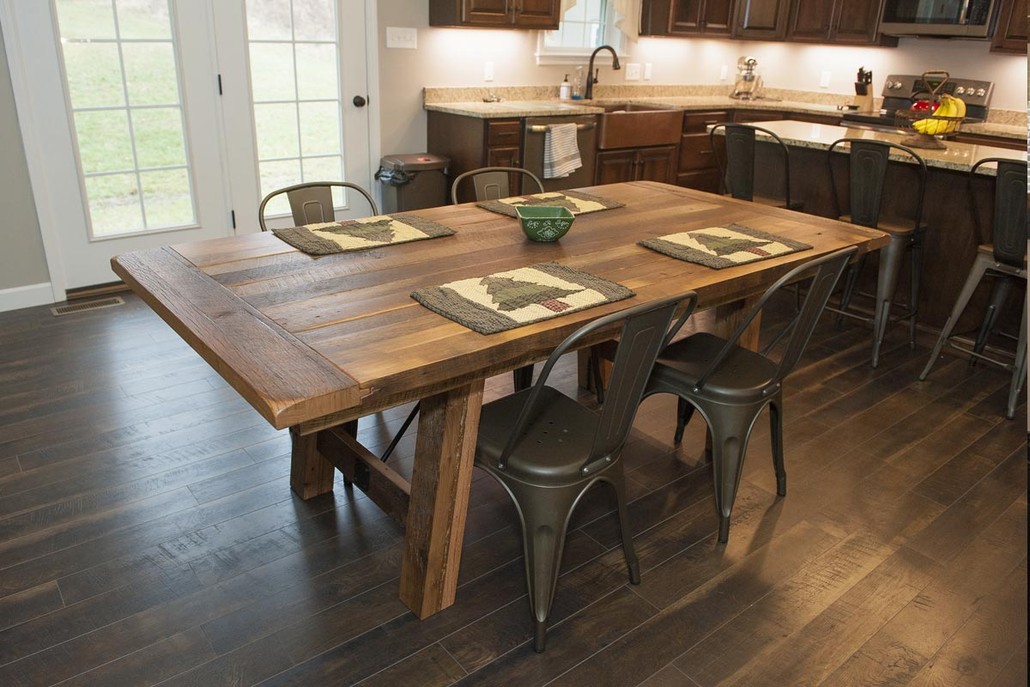 6 person barnwood dining table