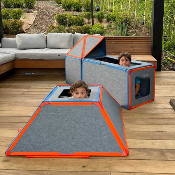 Superspace in the wild with real customers - The playsets are perfect for indoor and outdoor use
