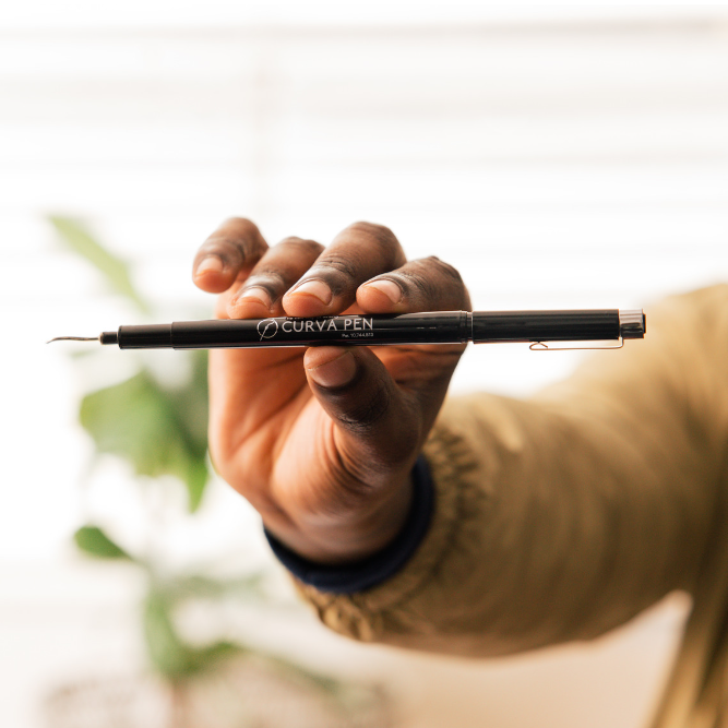 Curva Pen on Instagram: Say goodbye to pen struggles and hello to smooth,  effortless writing with Curvapen! 🖊️✨ Let the patented curved tip elevate  your writing experience to a whole new level.