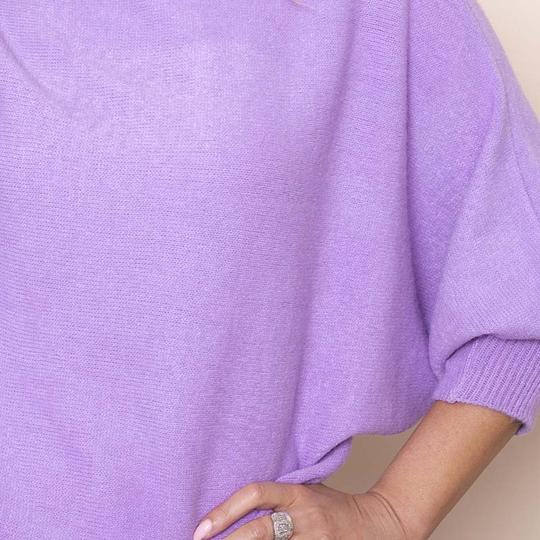 Batwing Soft Jumper in Lilac