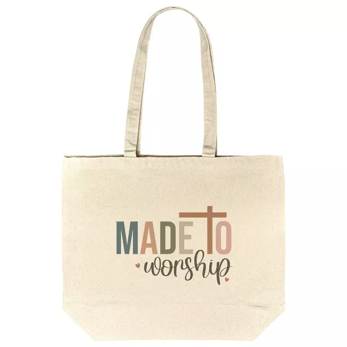 tote that says Made to Worship