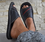 Jaxson - mens open toe black Slippers - Reindeer Leather1
