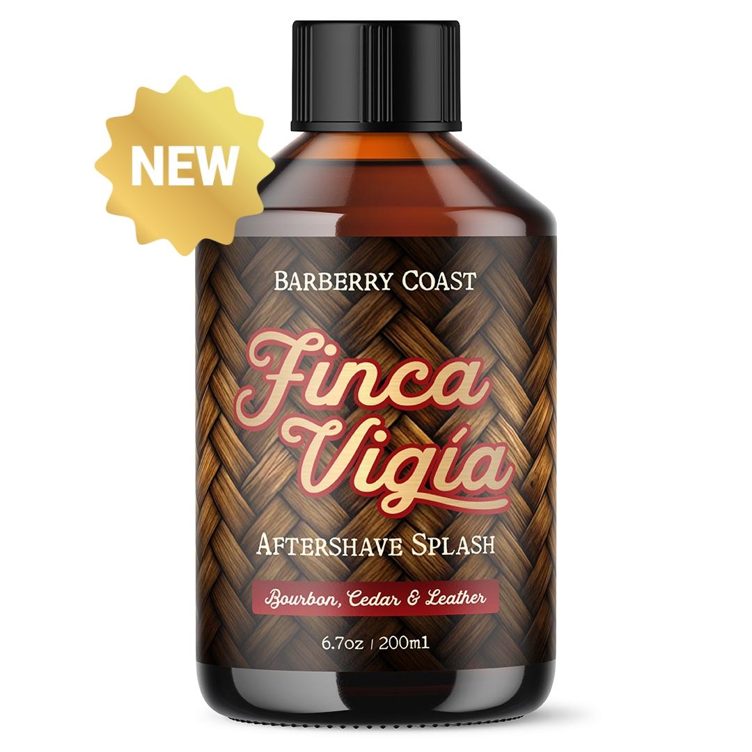Bottle of Barberry Coast Finca Vigia Aftershave Splash on a white background
