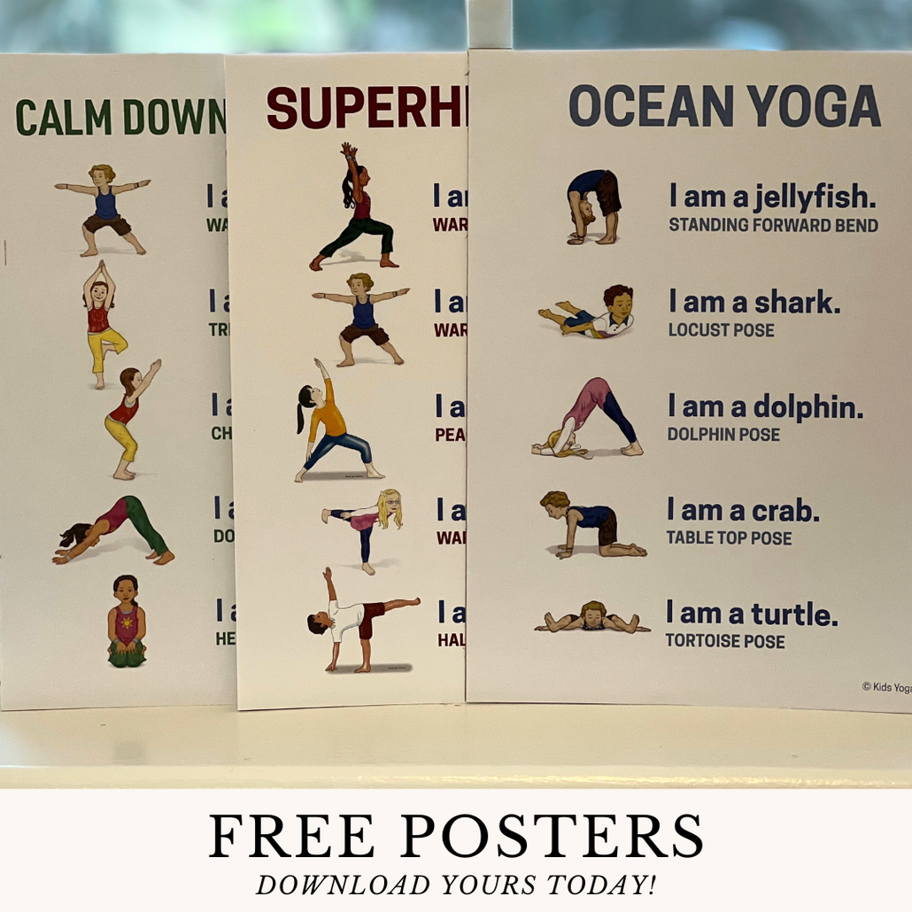 ADORABLE YOGA POSTERS FOR KIDS