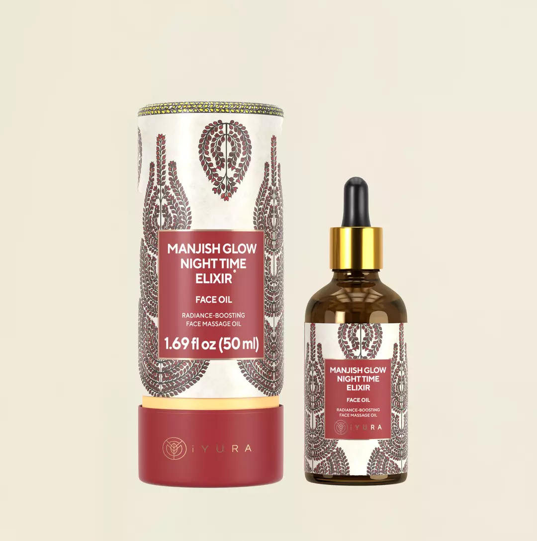 Manjish Glow Elixir - Ayurvedic Night-Time Face Oil 
