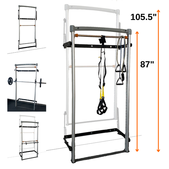 SoloStrength Wall-Mounted Gym Folding Squat Rack Training Station