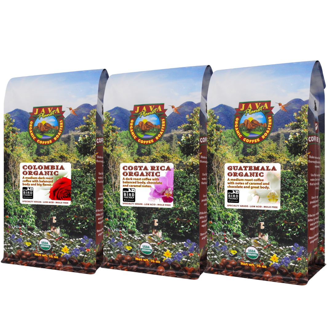 Costa Rica, Colombia and Guatemala Coffees