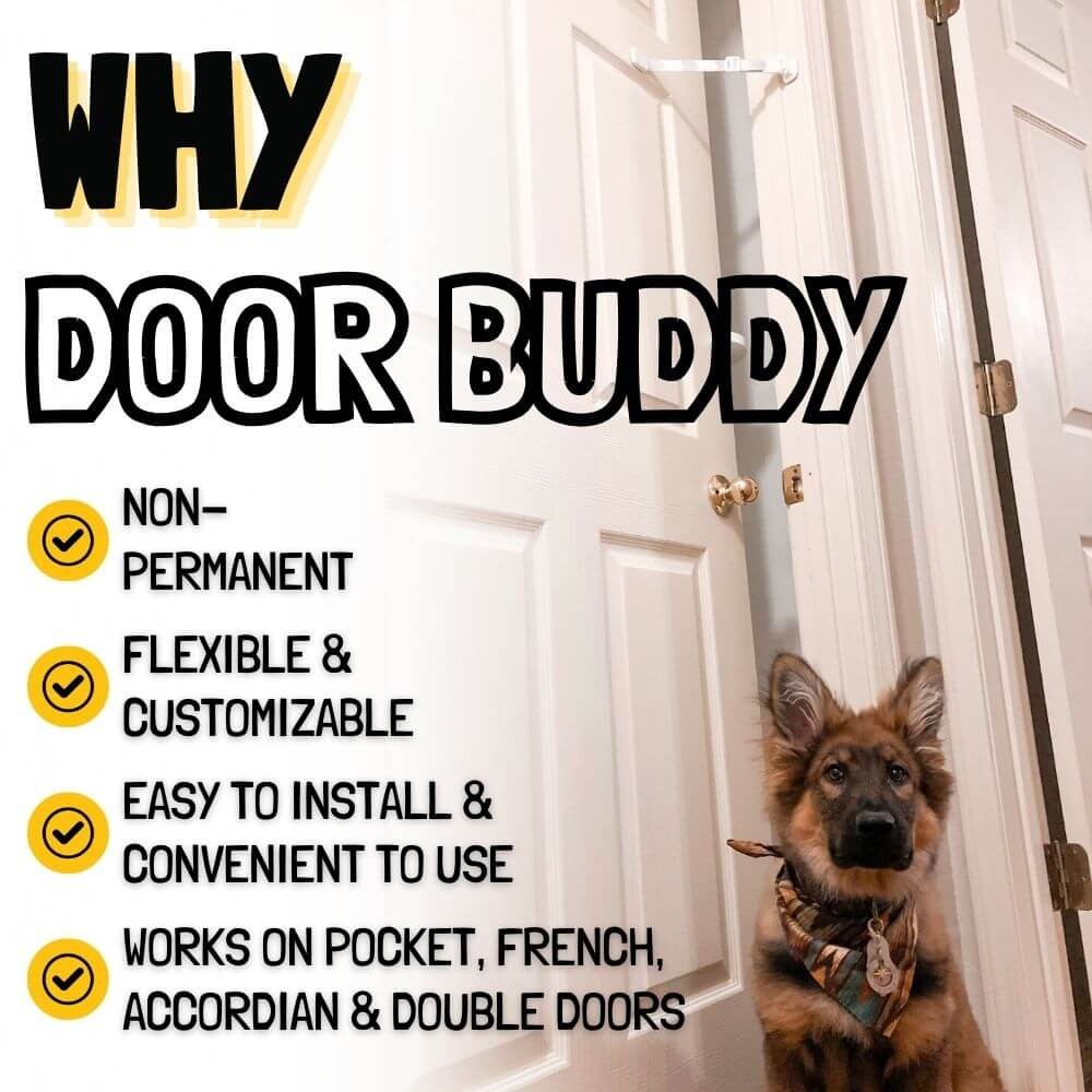  Huaodor Cat Door Latch and Holder - Metal Adjustable Cat Door  Stopper - Strong and Portable Door Prop - Keep Dog Out of Litter Box & Cat  Feeder - No Measuring