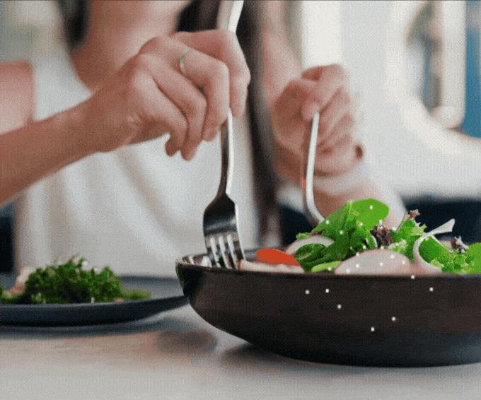 salad in a plate