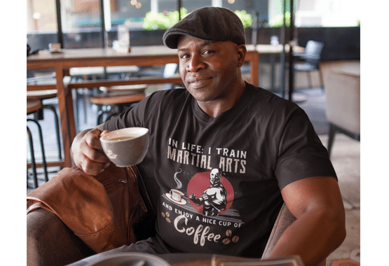 boxing t shirts, coffee t shirts, martial arts t shirt, muay thai t shirt, jiu jitsu shirt, BJJ t shirt, fighter t shirt