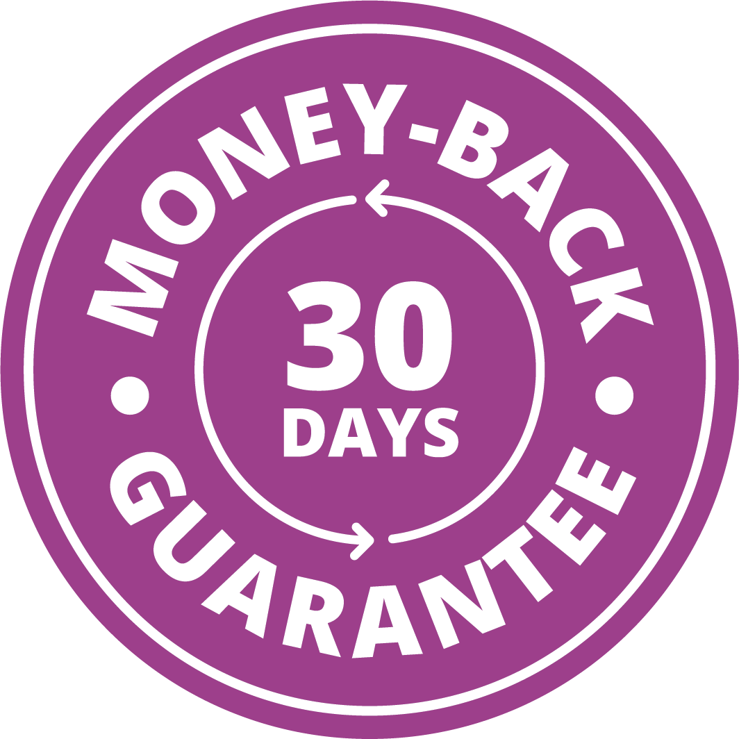30-days money back guarantee