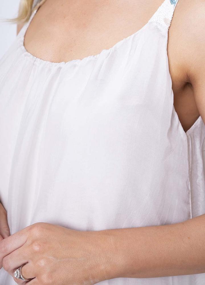 Sleeveless Silk Dress