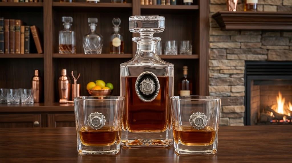 Initial Decanter Set Gift for Wedding