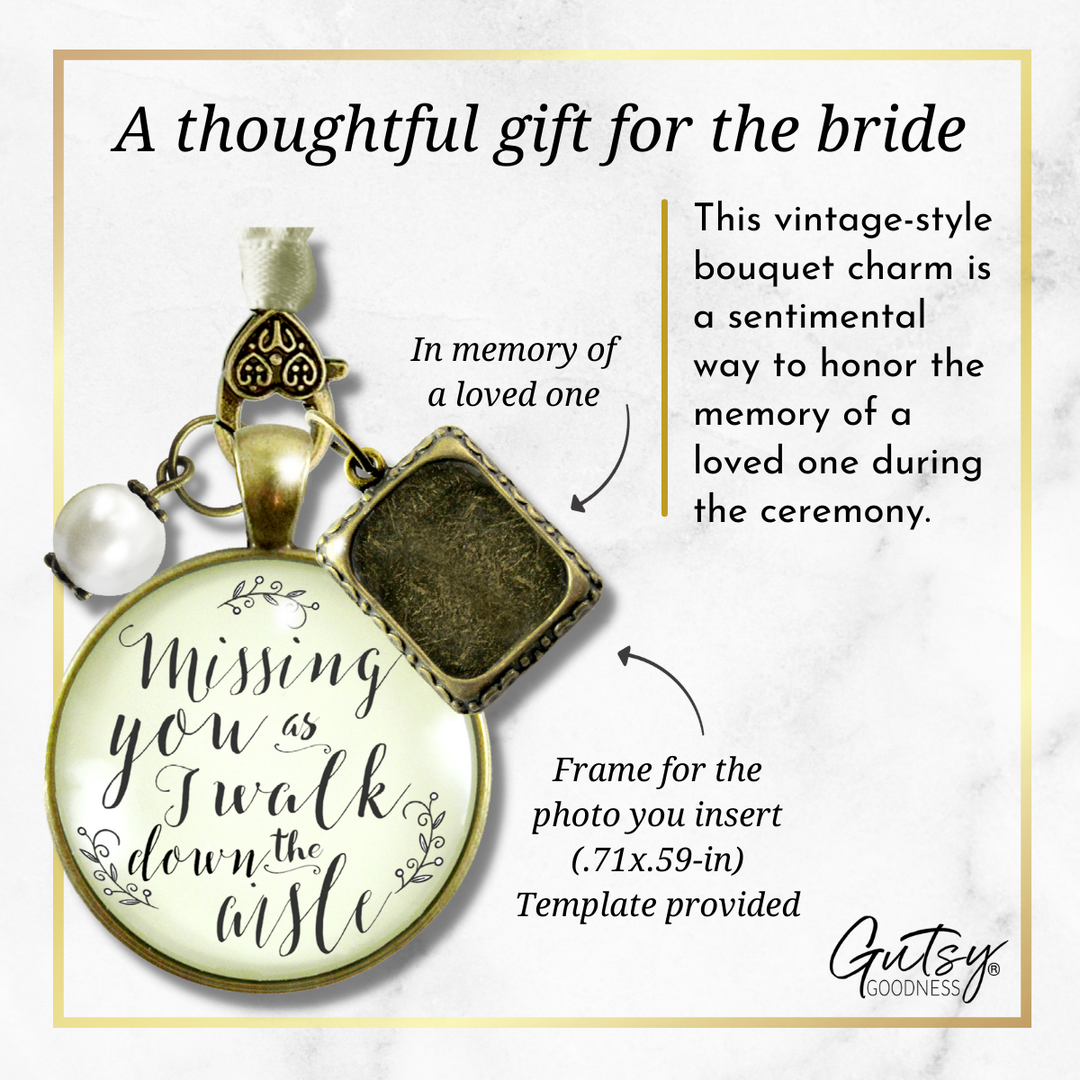 12 Tips When Choosing a Sentimental Wedding Bouquet Charm For The Bride  With a Memorial Photo Picture Frame - Gutsy Goodness