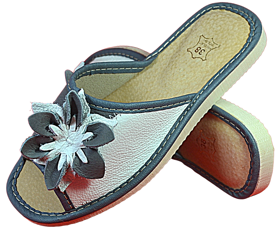 Valentina - Women house leather slippers - Reindeer Leather