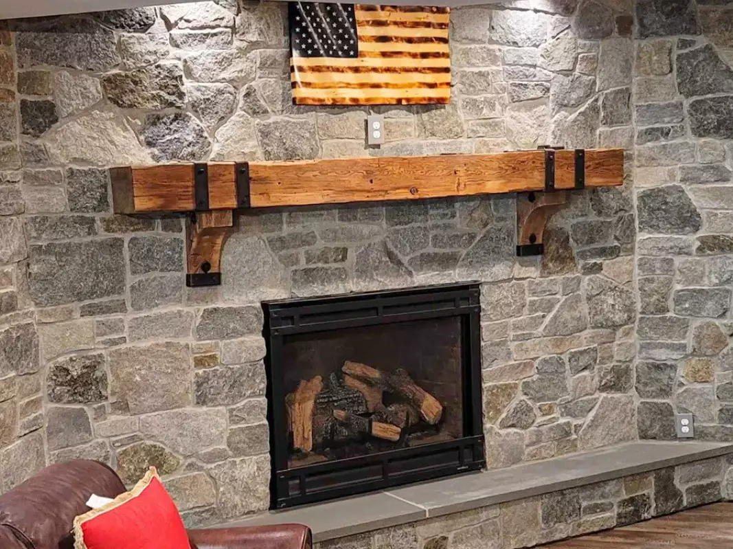 Chunky Wood Mantel