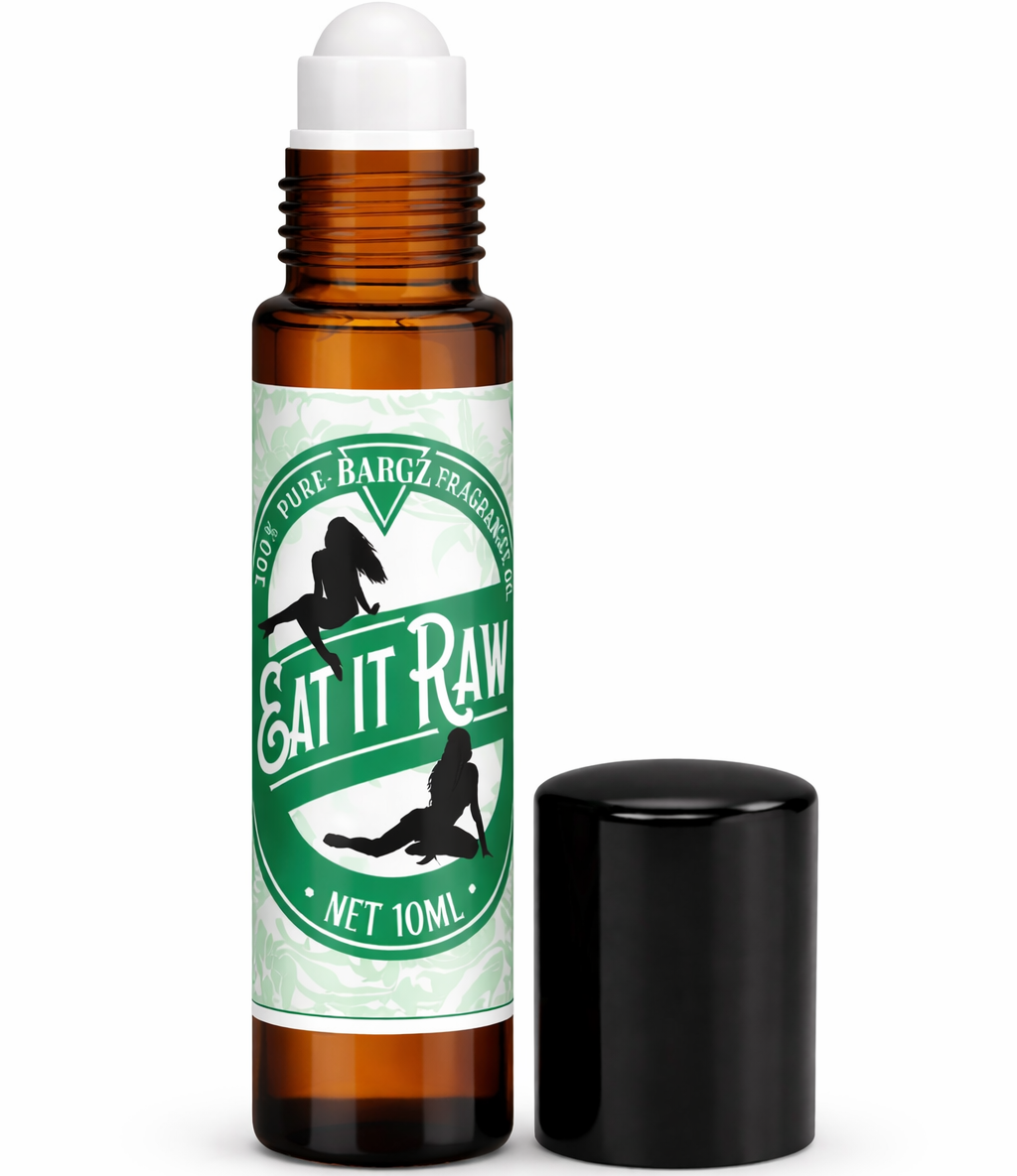 Bargz Eat It Raw Fragrance Perfume Oil, Mature Fruity Scent with Sweet Awakening Effect - Roll on Bottle