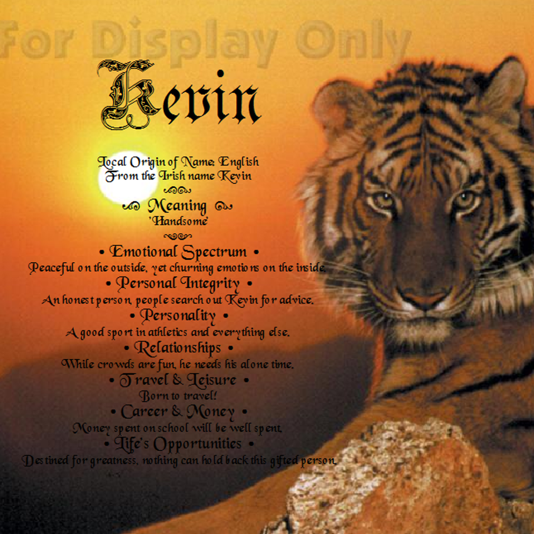 Tiger Sunset Gift Personalized