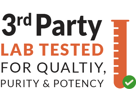 3rd party lab tested for quality, purity and potency