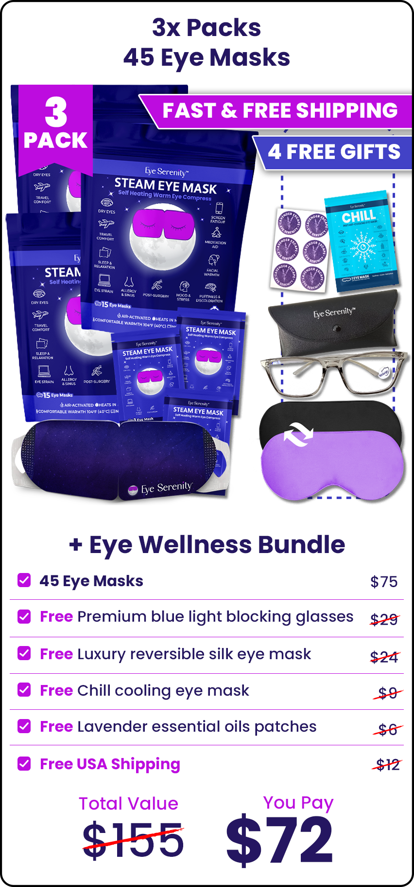 Eye Serenity Wellness Bundle 3 Pack Bundle