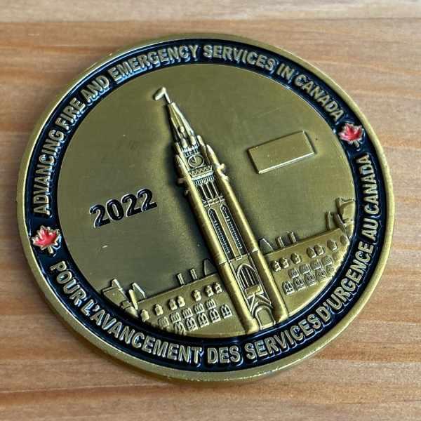 Canada Parliament challenge coin