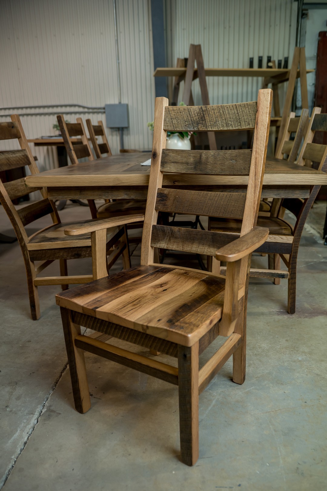 Rustic Dining Room Chairs, Reclaimed Wood