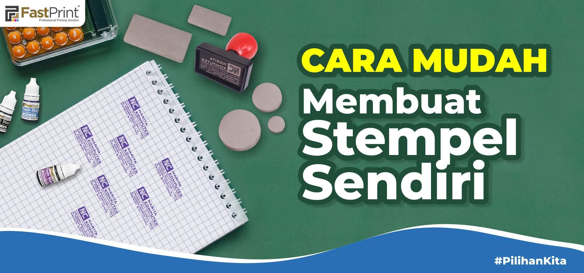 cara membuat stempel sendiri, stempel flash, stempel keren
