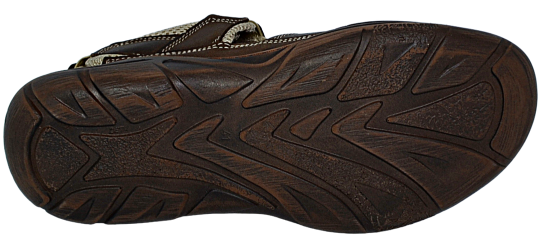 William - Mens arch support sandals - Reindeer Leather