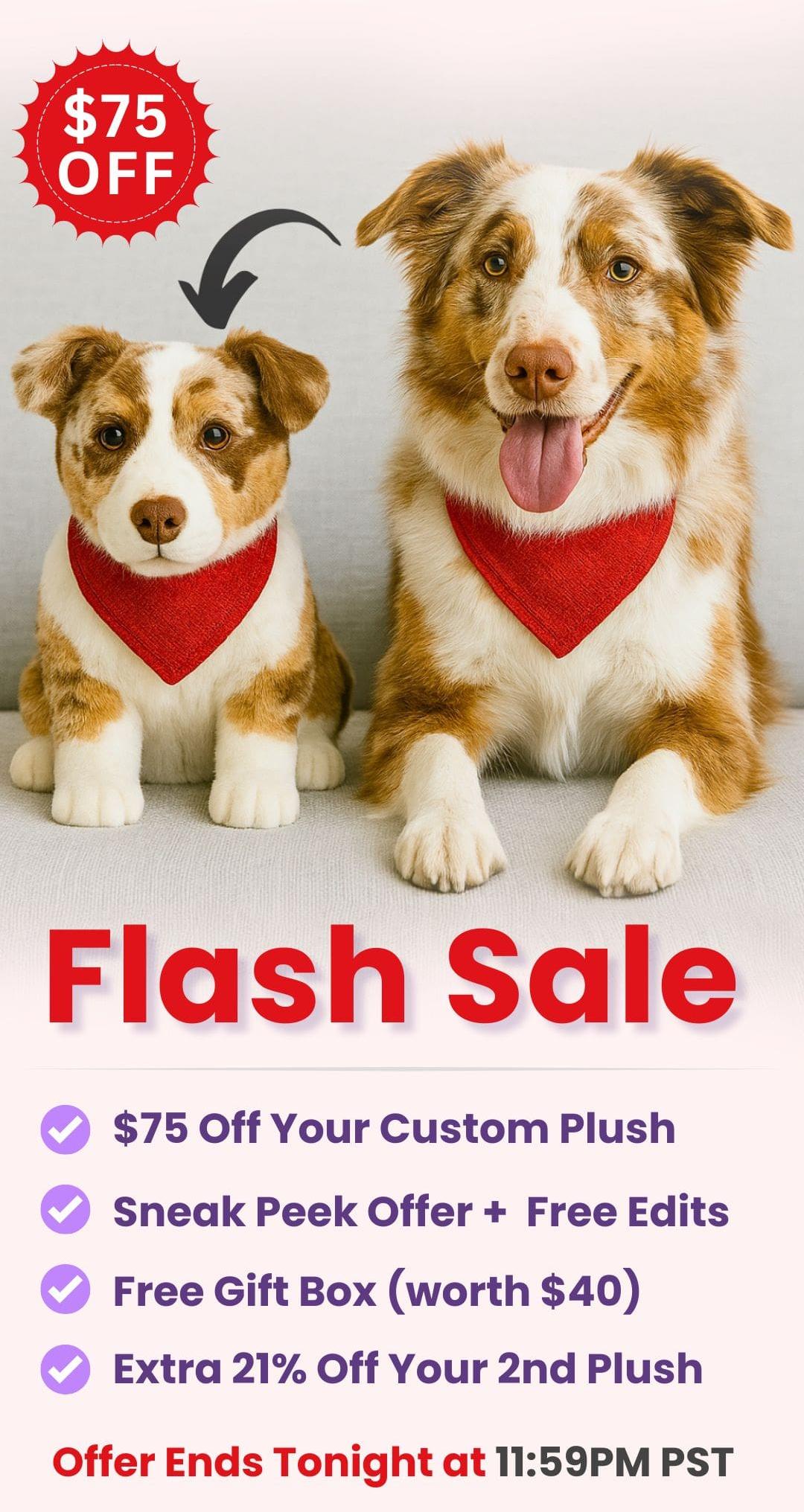 custom stuffed animal plush from photos as a memorial gift