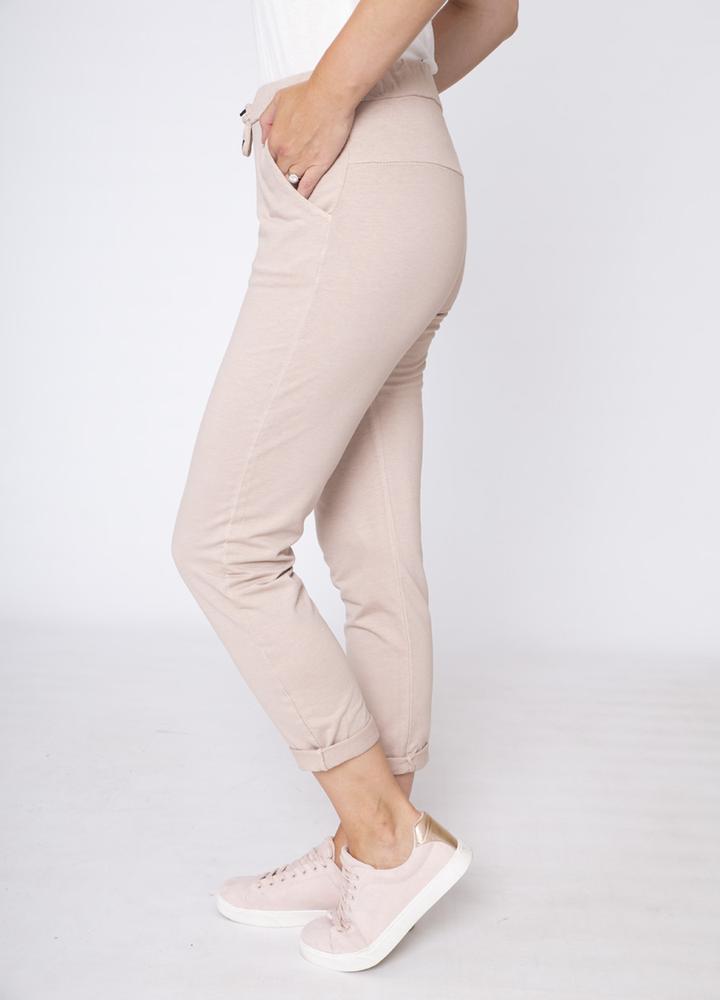 Drawstring Side Pocket Trouser Pink