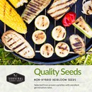 Quality non-hybrid heirloom vegetable seeds for your survival garden