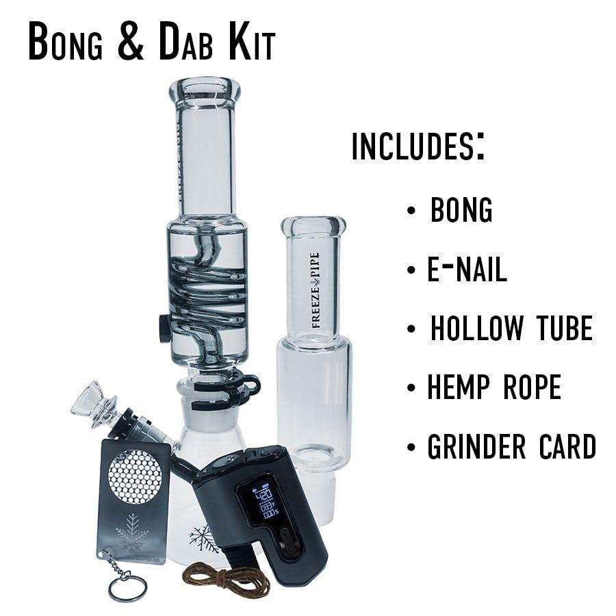 Freeze Pipe Bong and Bong XL Dab Kit