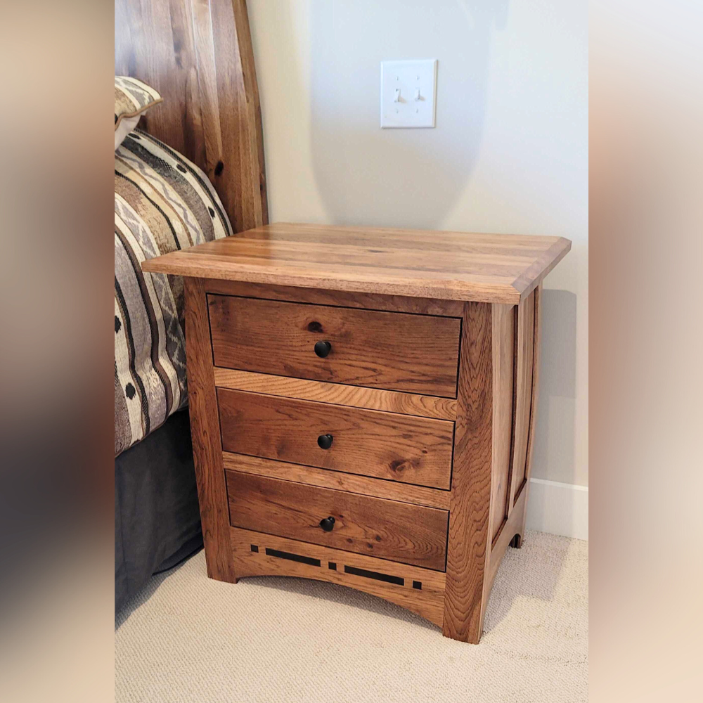 reclaimed barnwood nightstand