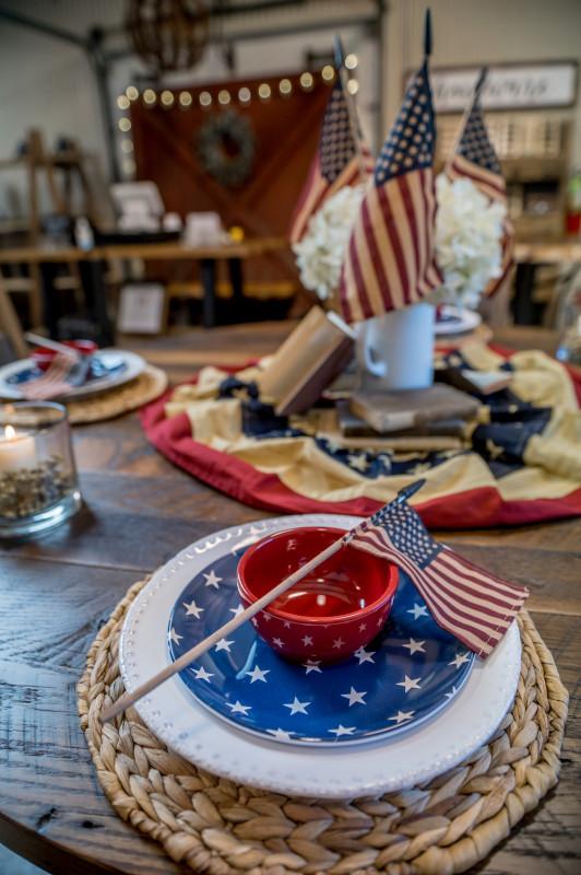 4th of july table setting ideas