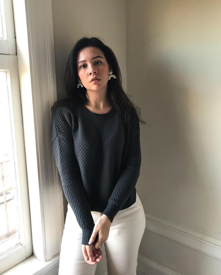 Jude Pullover Cotton Sweater Storm