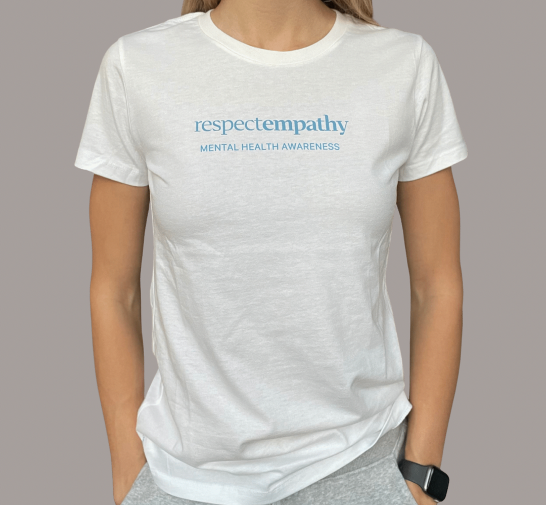 RespectEmpathy Mental Health Awareness White Involvd Tshirt_Involvd