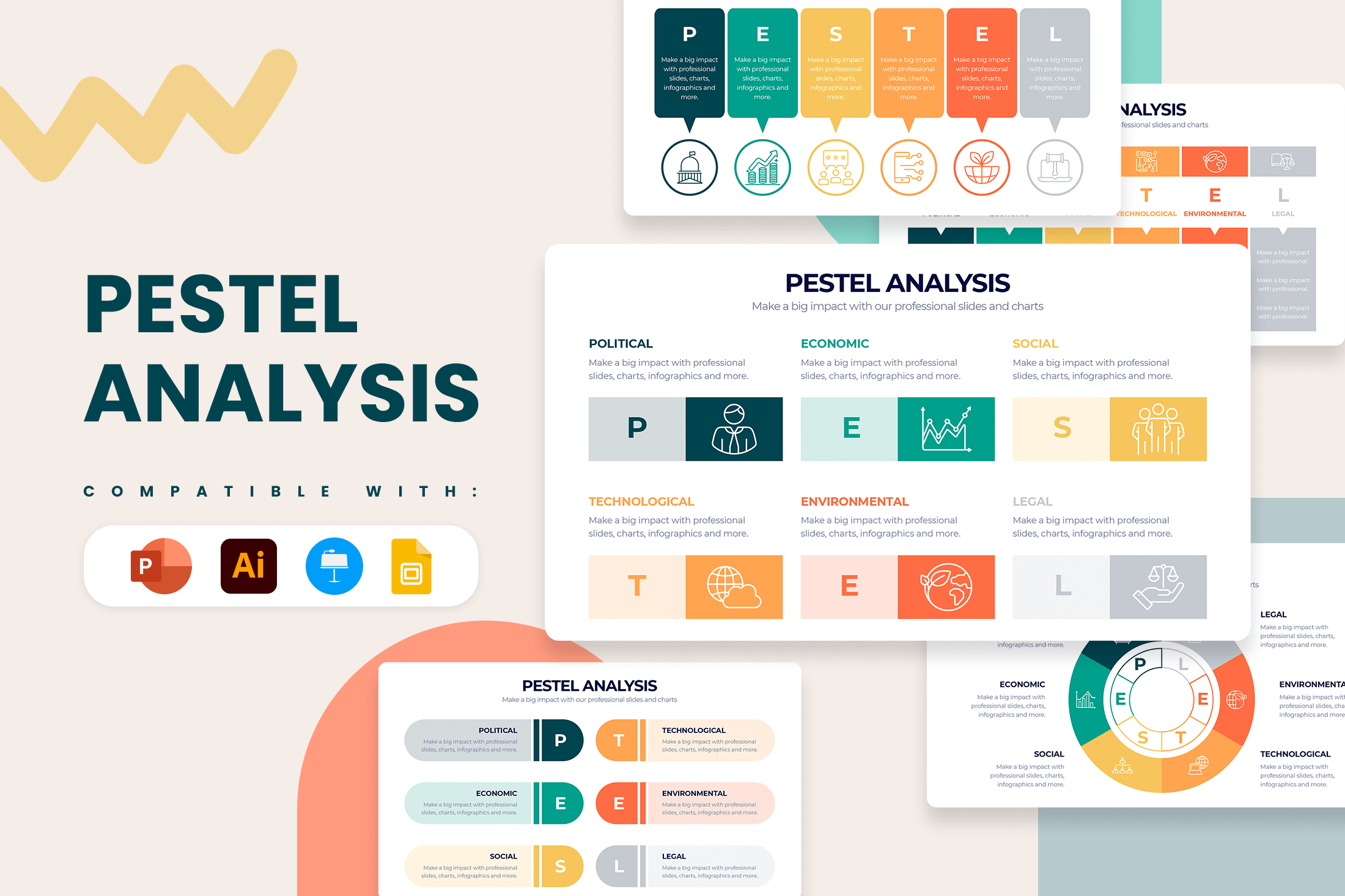 Summary PowerPoint Infographic Templates