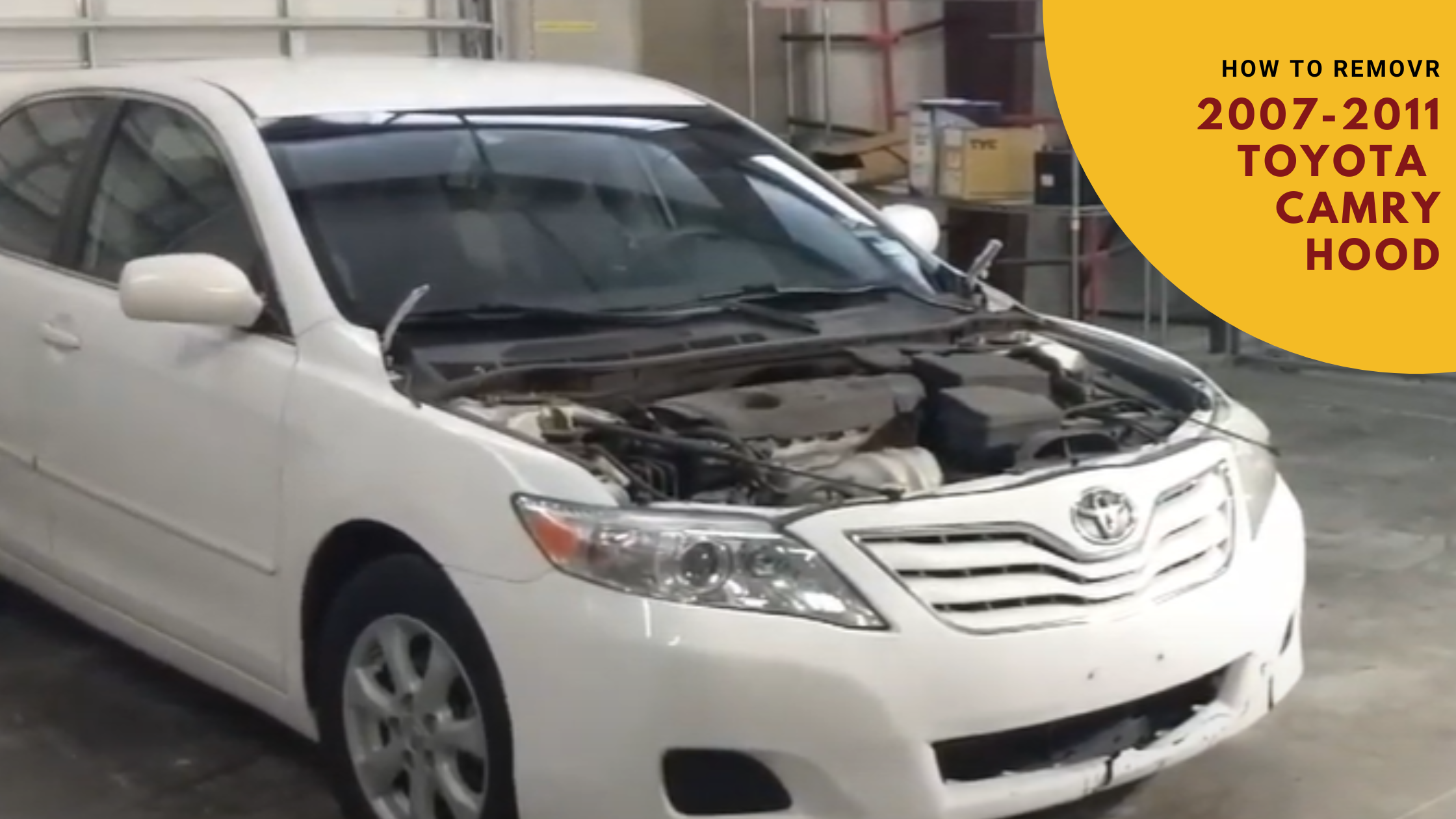 How to Remove a 2007-2011 Toyota Camry Hood