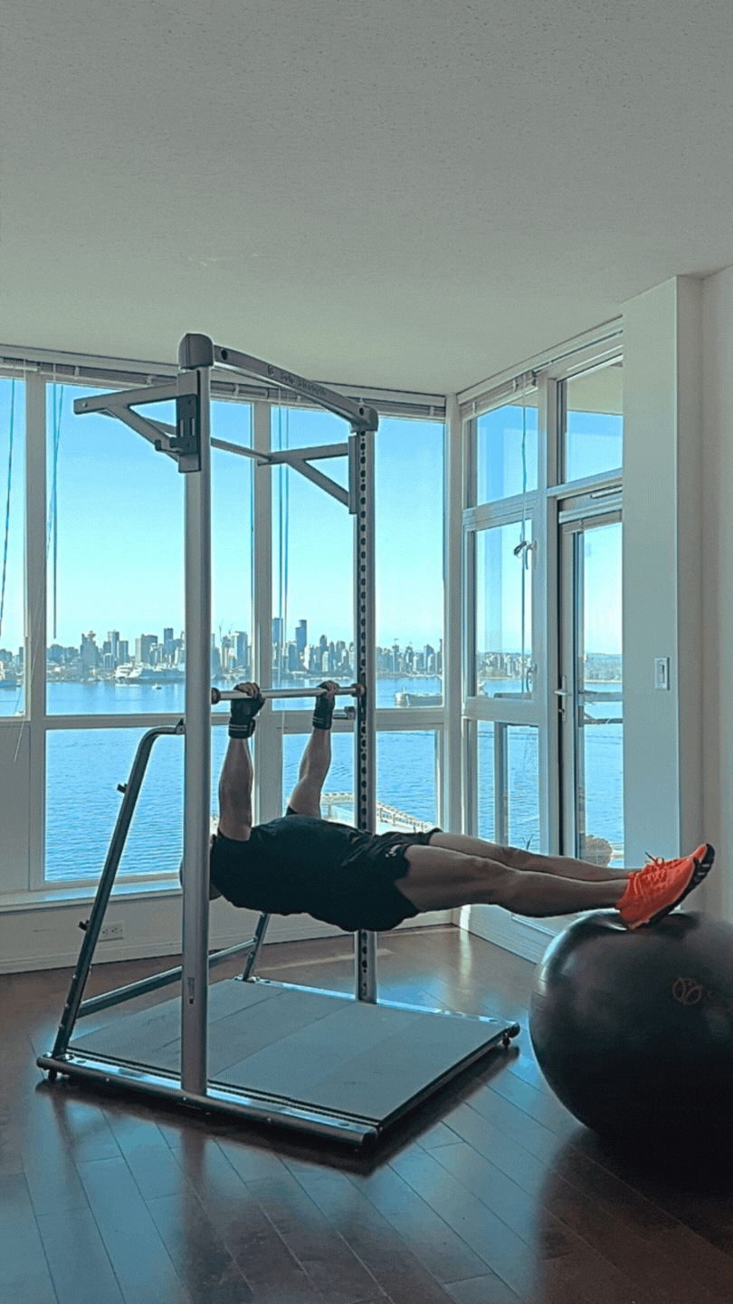Horizontal Back Row - SoloStrength speedfit home gym exercise equipment free bodyweight calisthenics isometrics stretching workouts