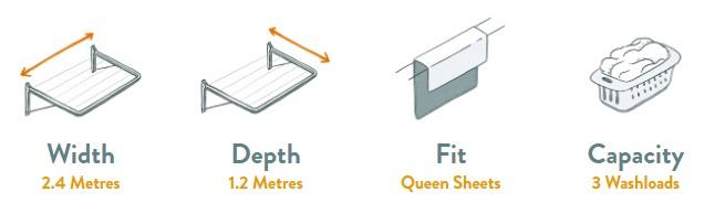 Hills Double Clothesline Specifications